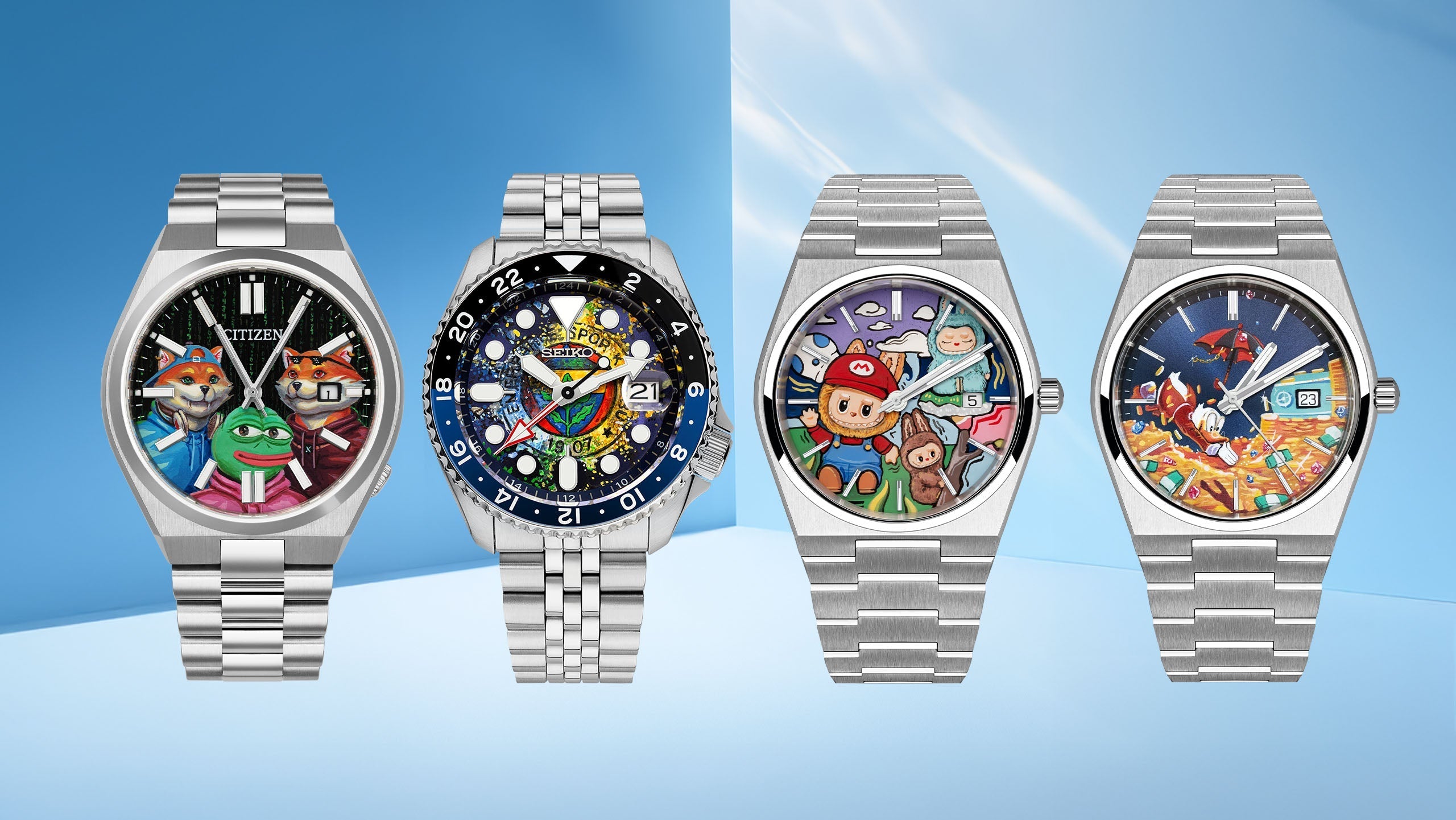 All But Vanilla Exclusives collection featuring curated hand-painted watches, premium watch storage, horological art and unique accessories for discerning collectors by IFL Watches
