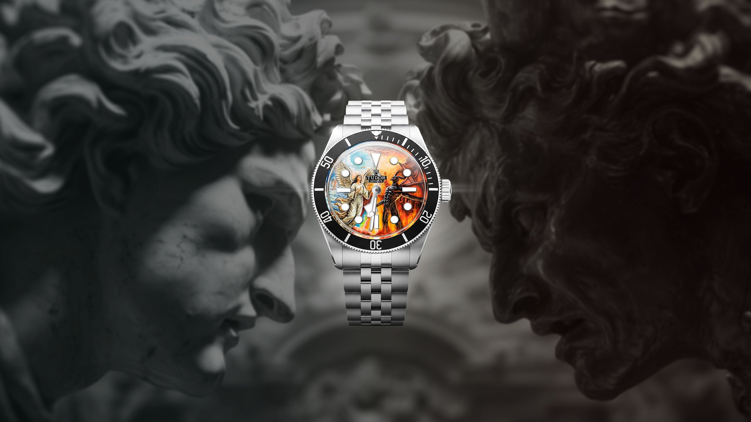 Custom Tudor watches collection featuring hand-painted bespoke artwork by IFL Watches
