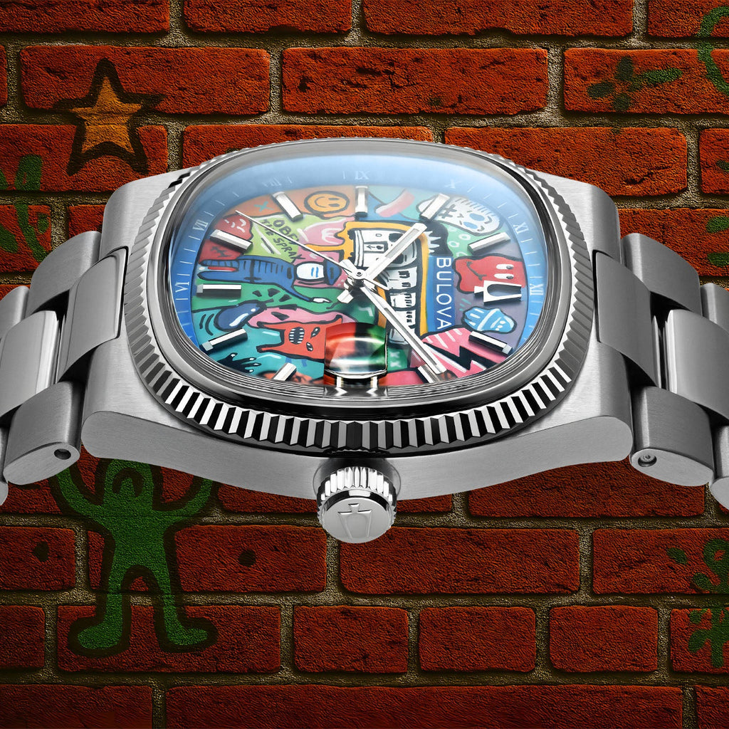 Bulova Super Seville Mural – Limited edition Bulova Super Seville with hand-painted graffiti art design, customized exclusively by IFL Watches