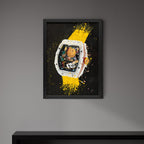 Richard Mille RM Smiley – A hand-painted carbon fibre wall art by artist Katy Barnfield.
