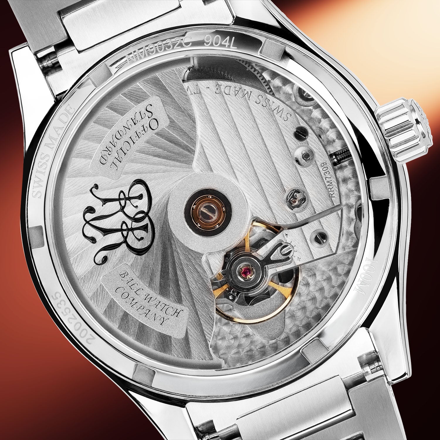 Ball Engineer M Ascension — RRM7309-C Swiss automatic movement visible through sapphire caseback, limited edition by IFL Watches.