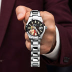 Ball Engineer M Ascension — Hand-painted Sacred Heart of Jesus dial on a 40mm Swiss chronometer with 904L bracelet, customized limited edition timepiece by IFL Watches.