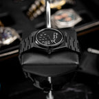 Canvax Who Cares Concept – Custom IFL Watches Canvax with scattered numerals and playful "Who cares, I'm already late" message artwork by IFL Watches