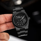 Canvax Who Cares Concept – Custom IFL Watches Canvax with scattered numerals and playful "Who cares, I'm already late" message artwork by IFL Watches