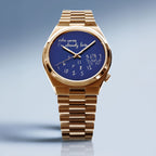 Tsuyosa Rose Gold Who Cares Concept – custom Citizen Tsuyosa with a rose gold-coated case and bracelet, featuring scattered numeral and playful message on the dial by IFL Watches.