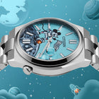 Free Willie Concept – Exclusive hand-painted Steamboat Willie artwork customized on Citizen Tsuyosa Automatic. 