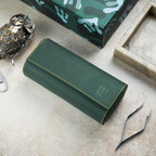 Olive Watch Roll – Three Watches