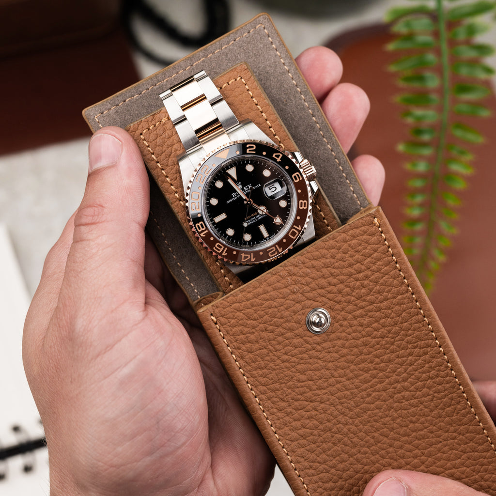 Products Chestnut Leather Watch Pouch