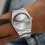 Tissot PRX Silver Bullet Concept—Swiss craftsmanship meets modern design with a 40mm case and custom dial on Tissot PRX by IFL Watches.