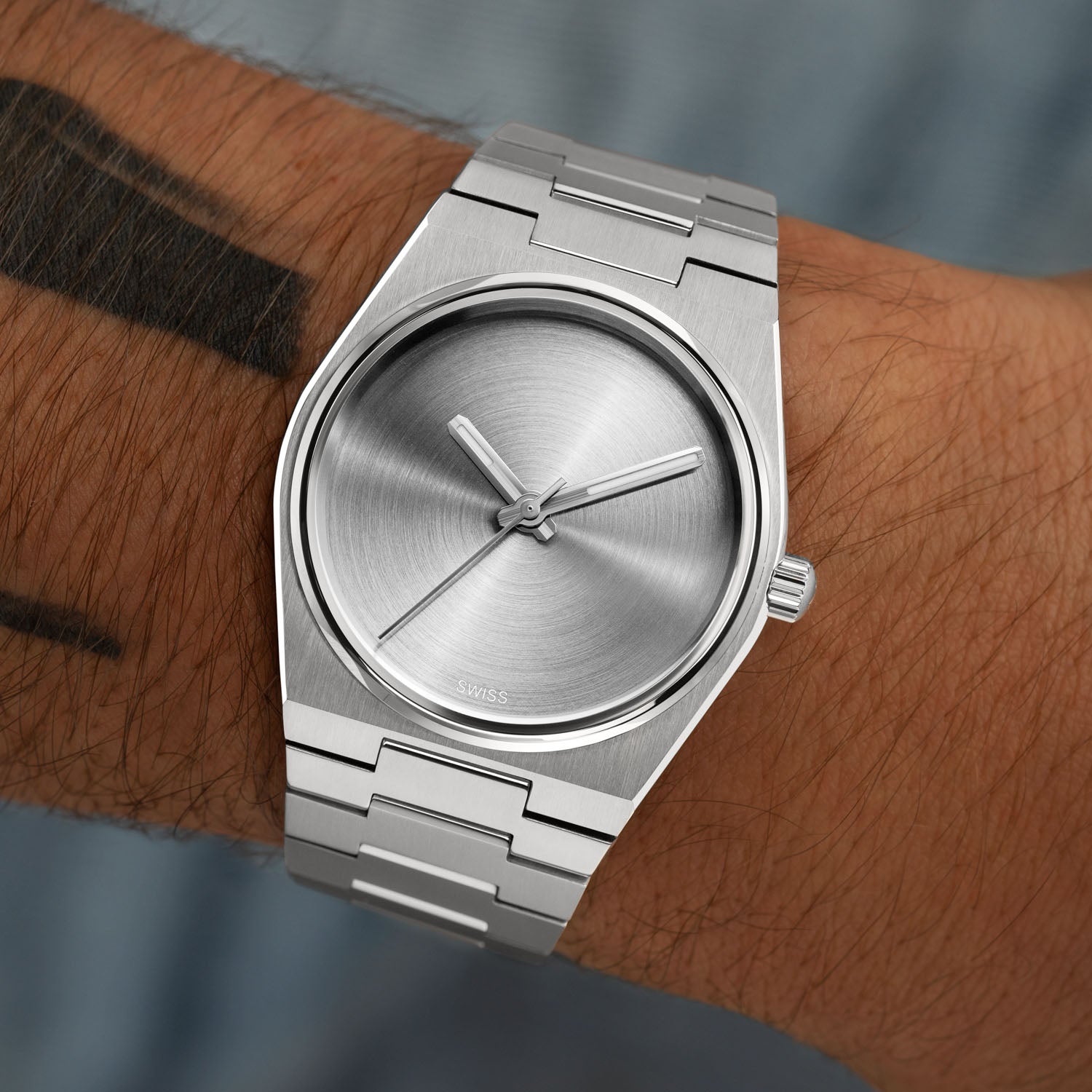 Tissot PRX Silver Bullet Concept—Swiss craftsmanship meets modern design with a 40mm case and custom dial on Tissot PRX by IFL Watches.