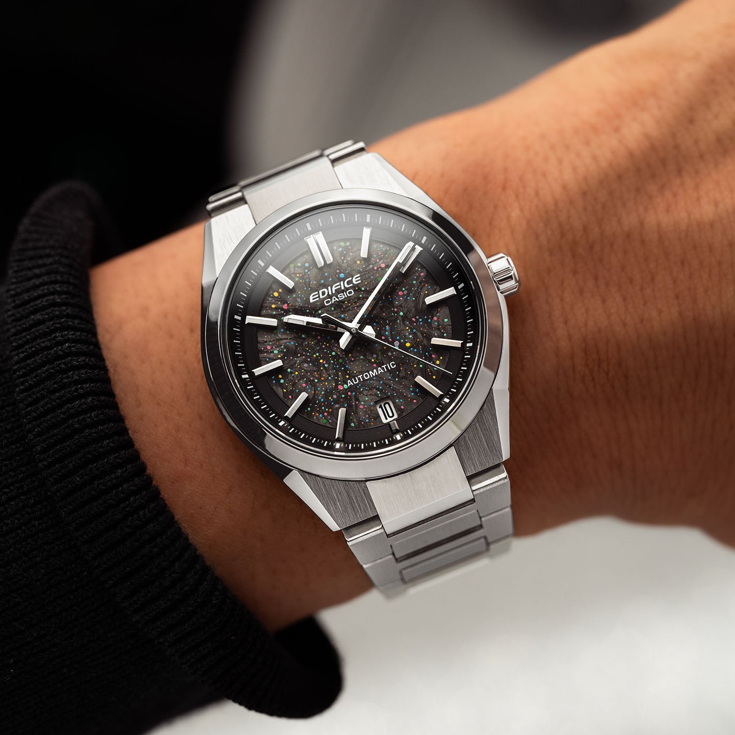 Edifice Galaxy Concept – Hand-painted custom Casio Edifice featuring cosmic artwork, a bespoke limited edition timepiece by IFL Watches