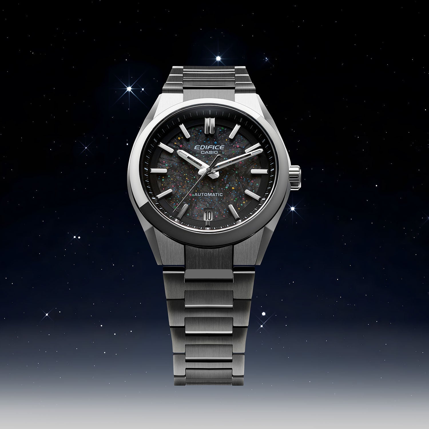 Edifice Galaxy Concept – Hand-painted custom Casio Edifice featuring cosmic artwork, a bespoke limited edition timepiece by IFL Watches