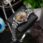 Divine Conflict Concept — Hand-painted custom Tudor Black Bay featuring angel and demon artwork, a bespoke timepiece by IFL Watches