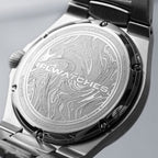 Venezianico Arsenale Legends of Arabia – Hand-painted custom dial featuring desert adventure with falcon and oil derrick, bespoke timepiece by IFL Watches