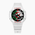 Casio G-Shock Algeria — white custom G-Shock with the Algeria flag dial, by IFL Watches