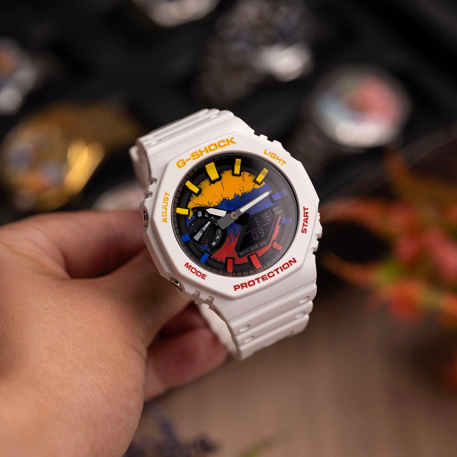 Casio G-Shock Colombia — Colombia flag custom G-Shock, lifestyle image by IFL Watches