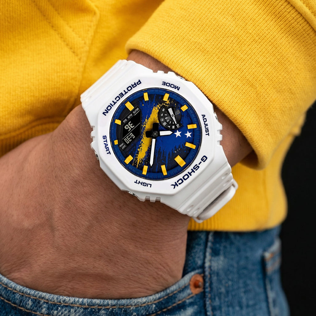 Custom Curaçao flag G-Shock wristwatch by IFL Watches
