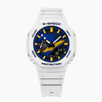 Casio G-Shock Curaçao — white custom G-Shock with the Curaçao flag dial, by IFL Watches