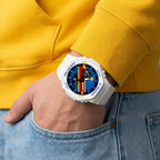 Custom DR Congo flag Casio G-Shock on the wrist, by IFL Watches