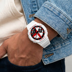 Casio G-Shock England flag watch worn on the wrist, by IFL Watches