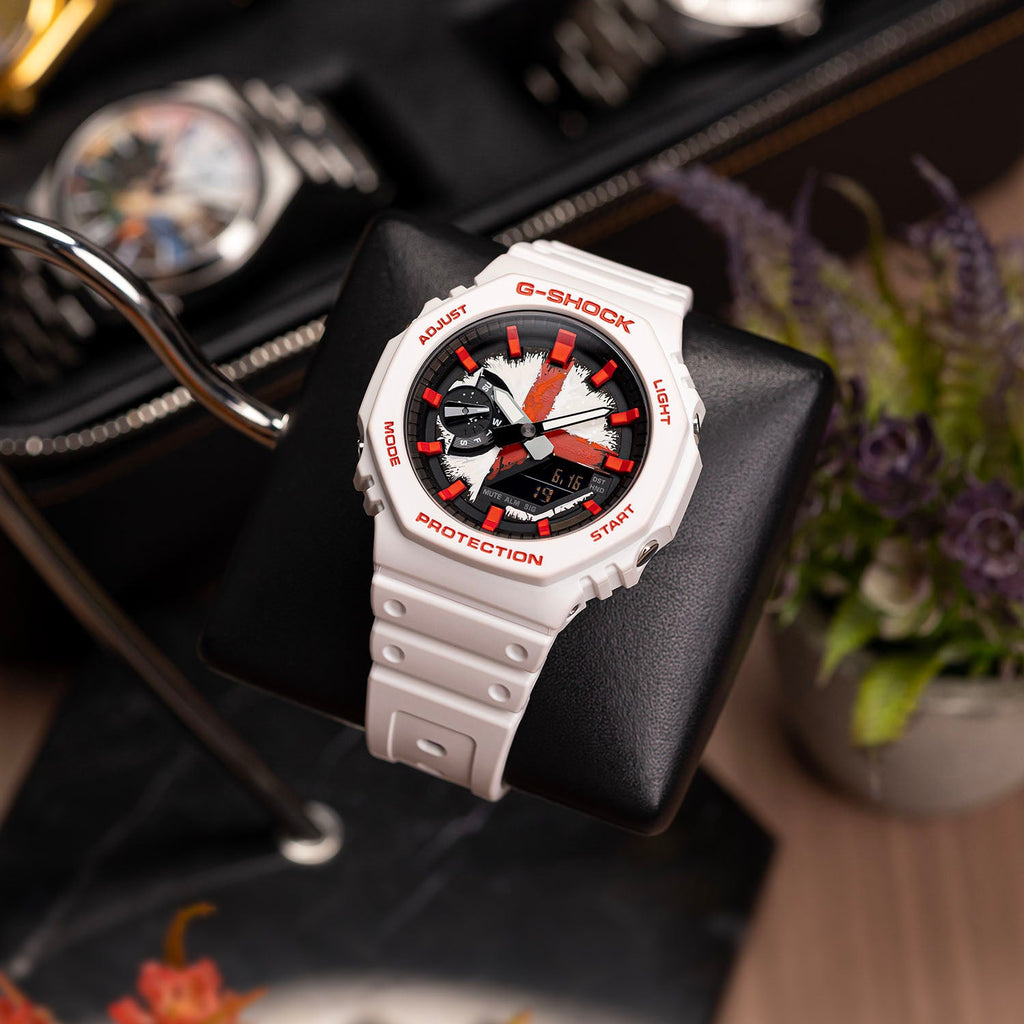 Casio G-Shock England — custom England flag G-Shock lifestyle shot, by IFL Watches