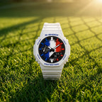 Casio G-Shock France flag dial watch, customized by IFL Watches
