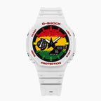 Casio G-Shock Ghana — white custom G-Shock with the Ghana flag dial, by IFL Watches