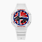 Casio G-Shock Norway — white custom G-Shock with the Norway flag dial, by IFL Watches