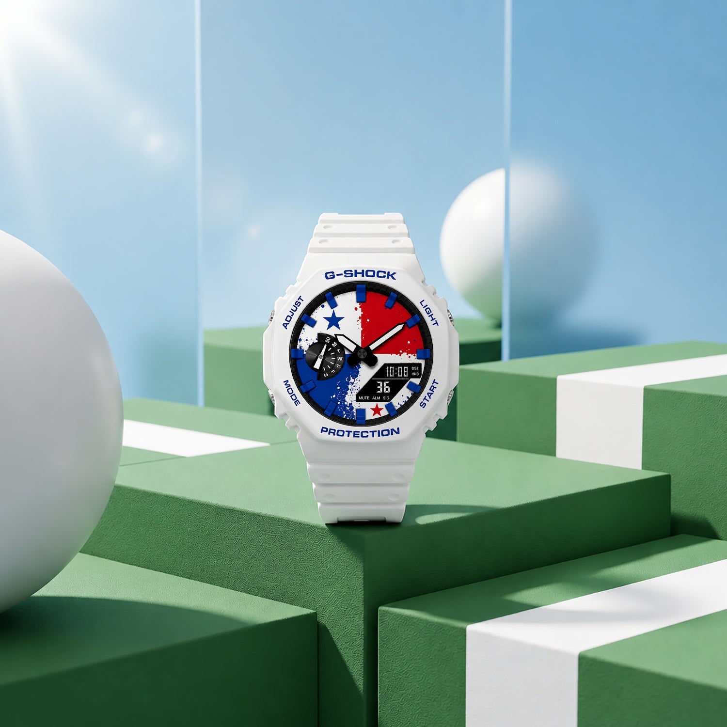 Custom Panama flag G-Shock wristwatch by IFL Watches