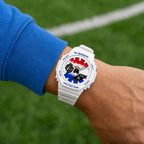 Casio G-Shock Paraguay flag watch worn on the wrist, by IFL Watches