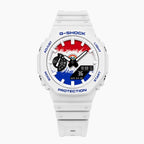 Casio G-Shock Paraguay — white custom G-Shock with the Paraguay flag dial, by IFL Watches