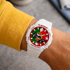 Custom Portugal flag Casio G-Shock on the wrist, by IFL Watches