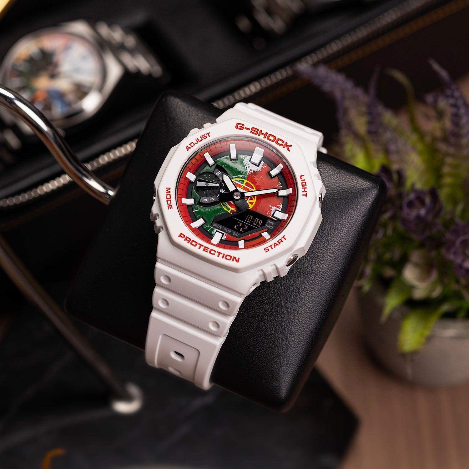 Casio G-Shock Portugal — custom Portugal flag G-Shock lifestyle shot, by IFL Watches