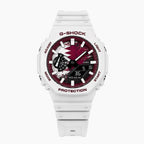 Casio G-Shock Qatar — white custom G-Shock with the Qatar flag dial, by IFL Watches