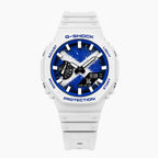 Casio G-Shock Scotland — white custom G-Shock with the Scotland flag dial, by IFL Watches