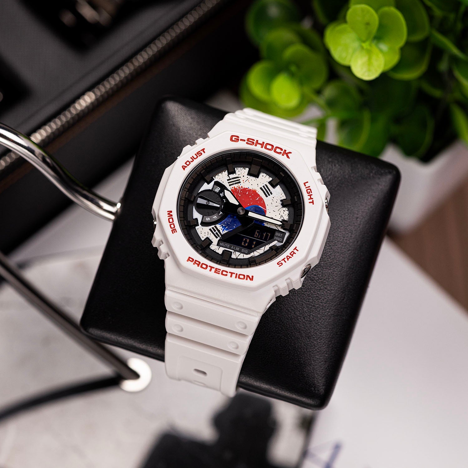 Casio G-Shock South Korea — custom South Korea flag G-Shock lifestyle shot, by IFL Watches