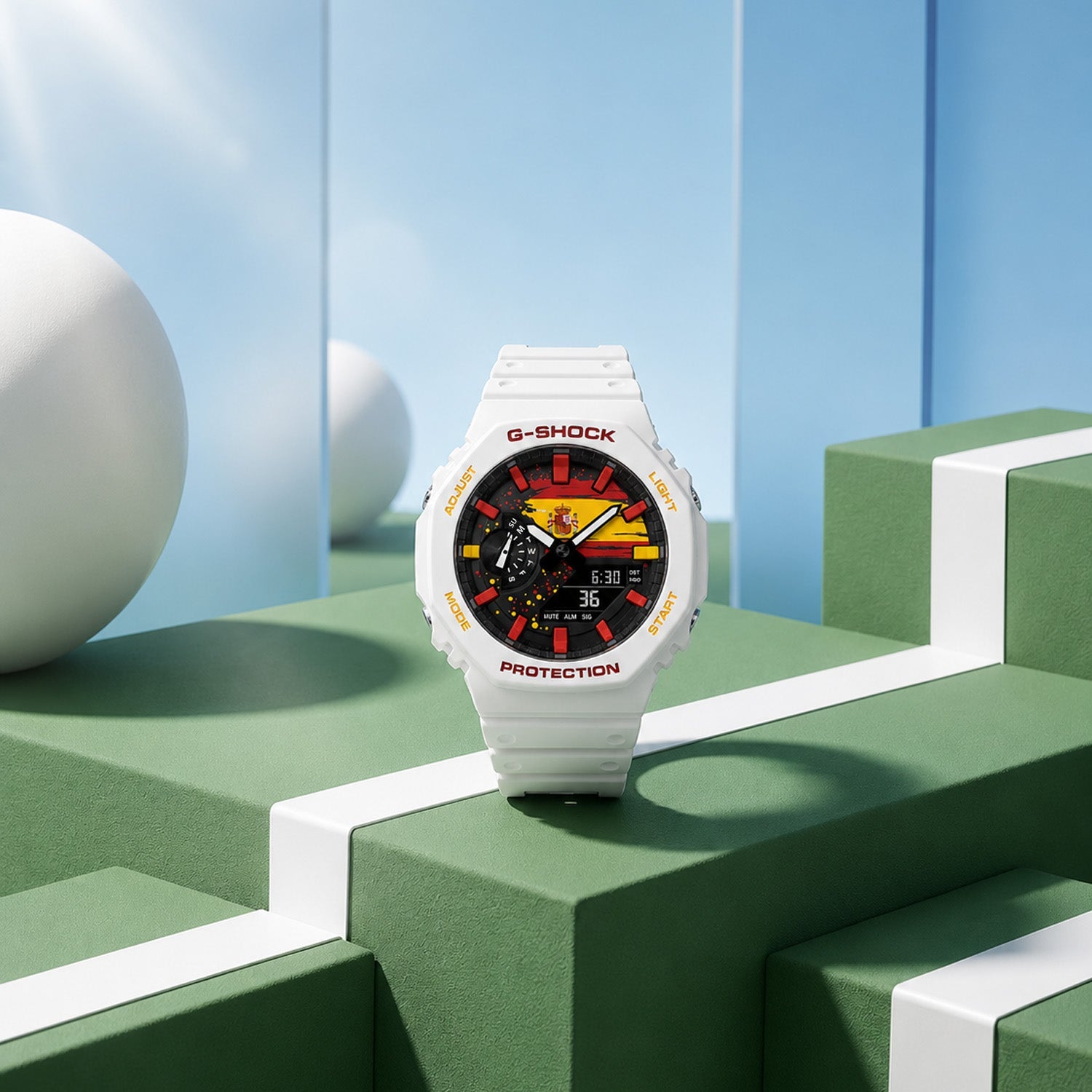 Custom Spain flag G-Shock wristwatch by IFL Watches