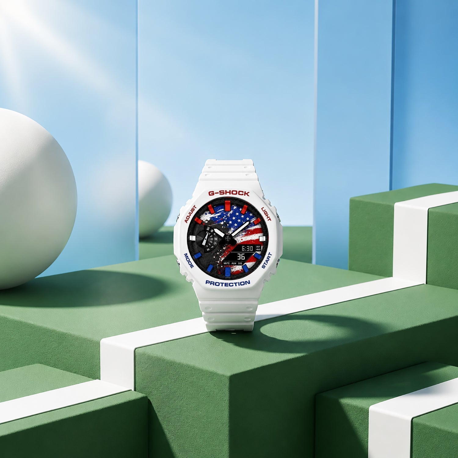 Custom USA flag G-Shock wristwatch by IFL Watches
