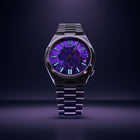 La Féline Concept – Hand-painted custom Citizen Tsuyosa 37mm with UV-reactive panther artwork, a bespoke timepiece by IFL Watches