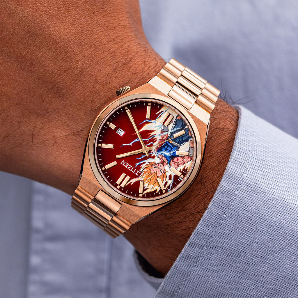 Royal Rage Concept – Rose gold Citizen Tsuyosa transformed with hand-painted power transformation artwork, a unique bespoke creation by IFL Watches