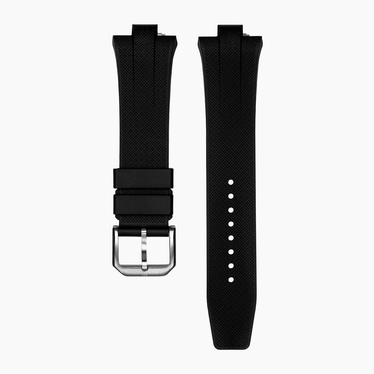Citizen Tsuyosa Strap – Black fluoroelastomer (FKM) strap with pin buckle