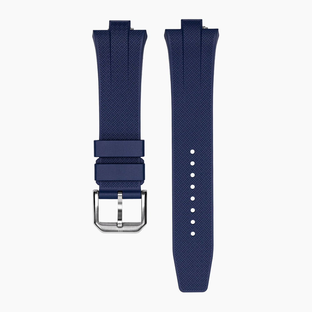 Citizen Tsuyosa Strap – Blue fluoroelastomer (FKM) strap with pin buckle