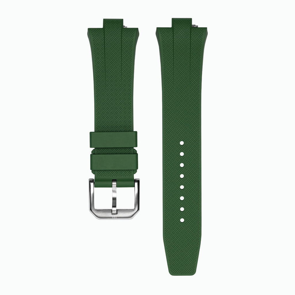 Citizen Tsuyosa Strap – Green fluoroelastomer (FKM) strap with pin buckle