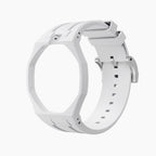 Huit Blanc Swatch × AP Royal Pop Rubber Case-Strap — bare crisp white rubber strap with empty case bracket, by IFL Watches
