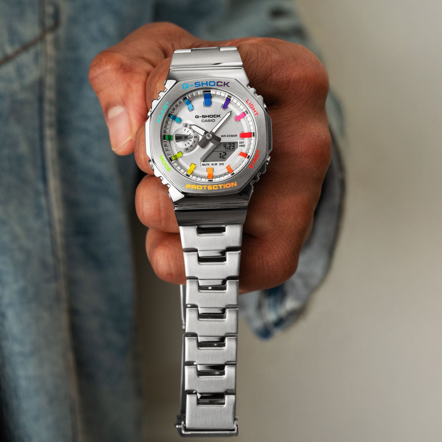 Hand-Painted G-Shock CasiOak Full Metal Rainbow by IFL Watches