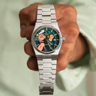 PRX Popeye Jailbreak Concept—hand-painted custom dial with Popeye artwork on Swiss-made Tissot PRX Quartz 40mm by IFL Watches