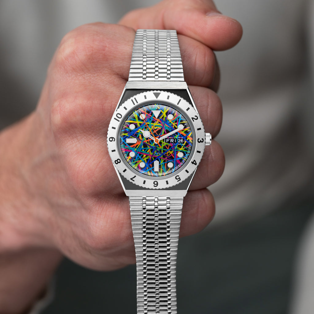 Timex Q Prism – Exclusive hand-painted timepiece from Timex Q Diver Custom Collection