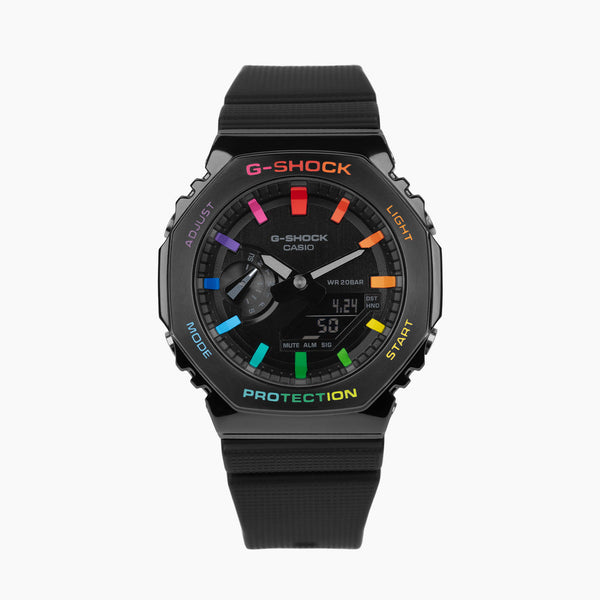 G-Shock CasiOak Black Steel Rainbow