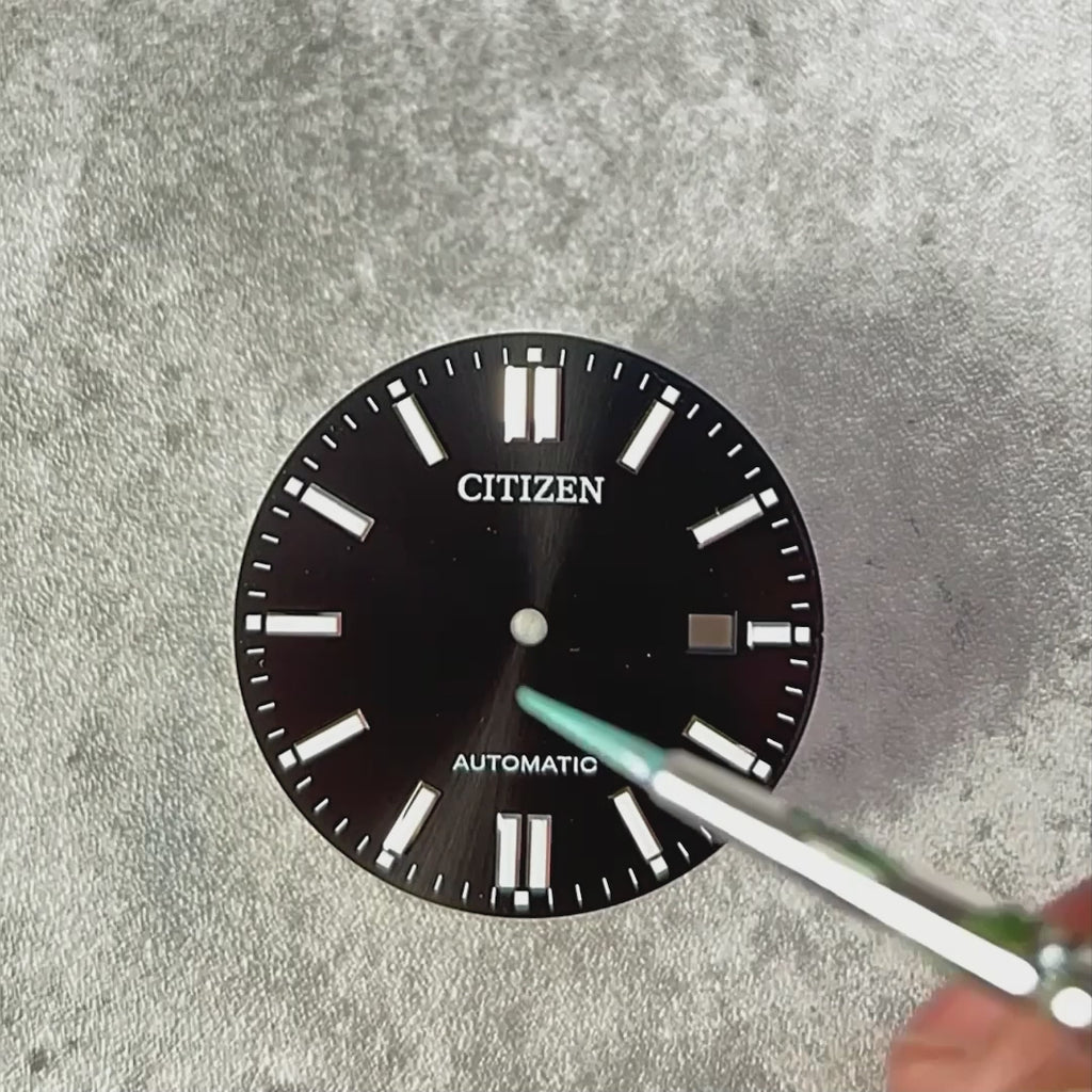 Customized limited edition Citizen Tsuyosa Automatic watch with unique Space Surfer design.